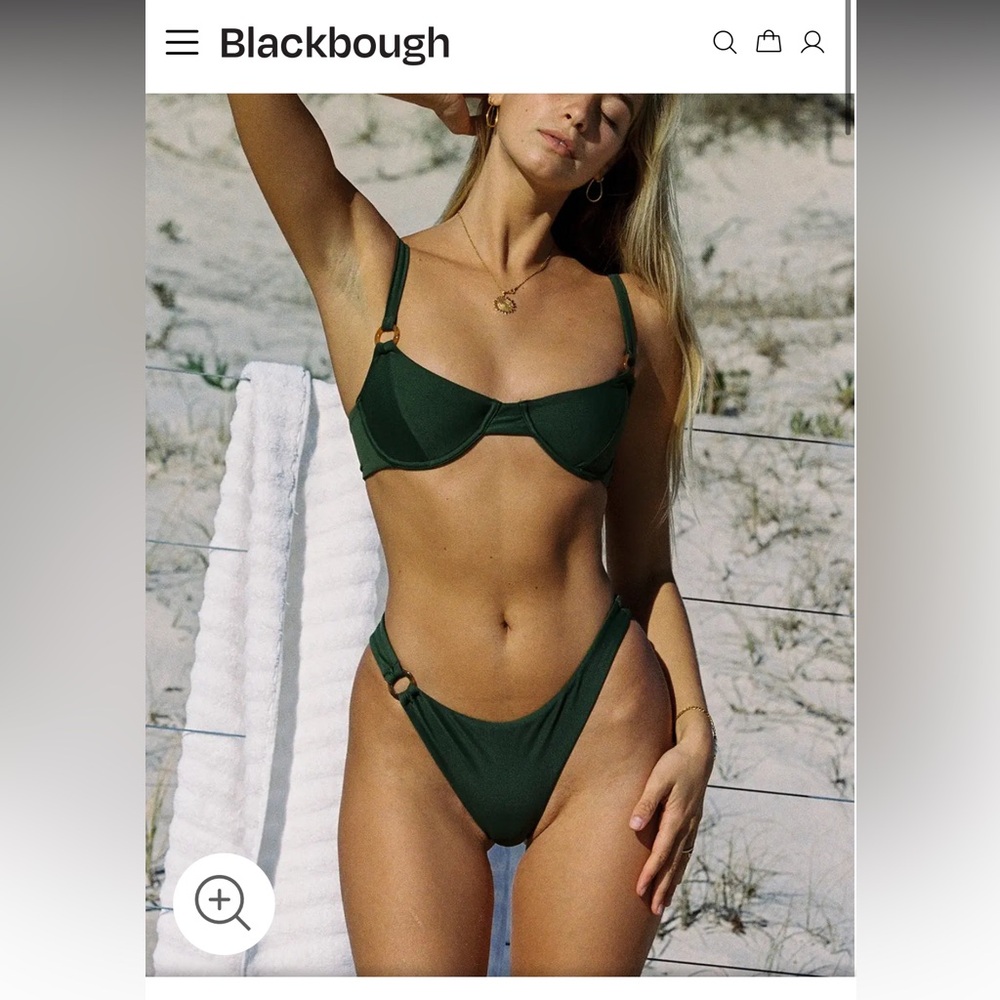 Blackbough Women's Green Bikini Set